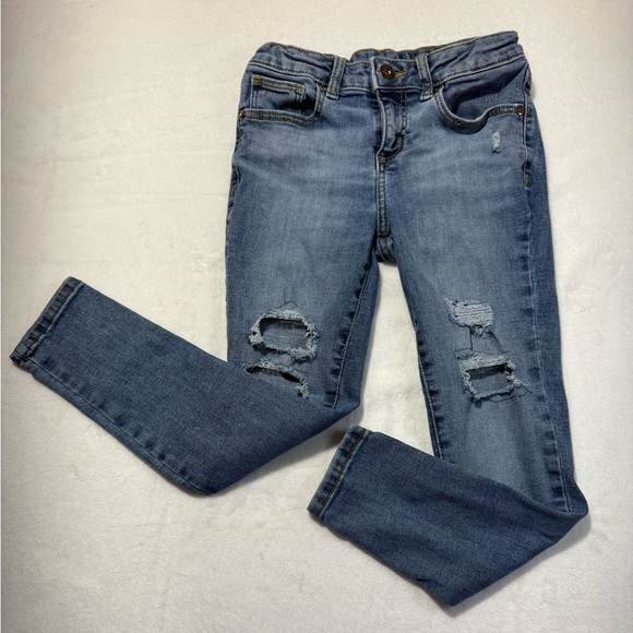 Art Class Stylish Blue Distressed Denim Jeans - Picture 1 of 9